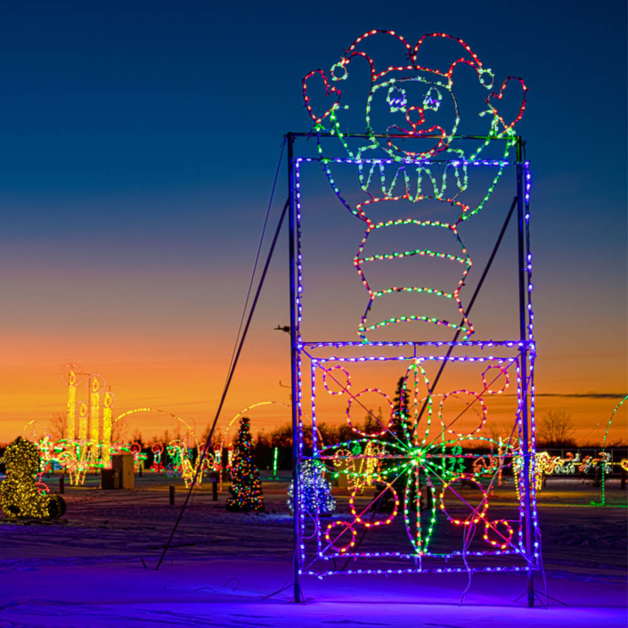 Christmas Drive-Thru Lighting Display | Borealis Lights | St. Albert